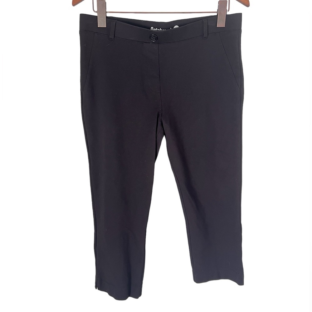 Betabrand Crop Two-Pocket Dress Pant Yoga Pants Size Large Petite